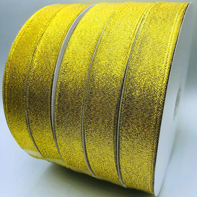 Un bon prix. Ruban fait sur commande multicolore de satin de la taille 12mm de cadeau de scintillement de ruban métallique d'enveloppe en ligne