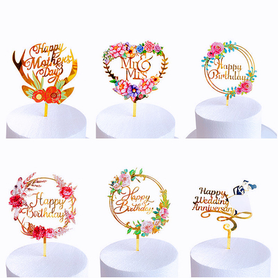 Un bon prix. Garland Happy Birthday Acrylic Cake Topper Decorations W12.5cm en ligne