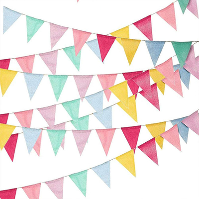 Un bon prix. Bannière colorée de drapeau de fanion d'articles de décoration de fête d'anniversaire de Noël Halloween en ligne