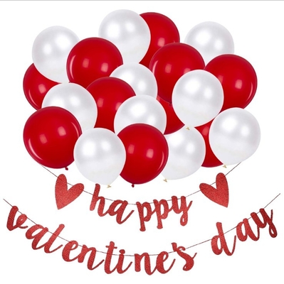 Un bon prix. bannière heureuse de signe de jour de valentines d'articles de décoration de partie de coeur de scintillement de 10.5cmx16cm en ligne