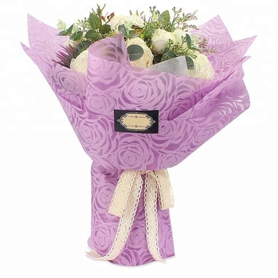 Un bon prix. Fleuriste de relief imperméable Wrapping Paper Roll grande Rose Pattern de polyester 60cm en ligne