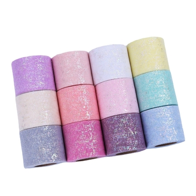Un bon prix. Polyester Organza Tulle rouleaux à motifs brillants en ligne