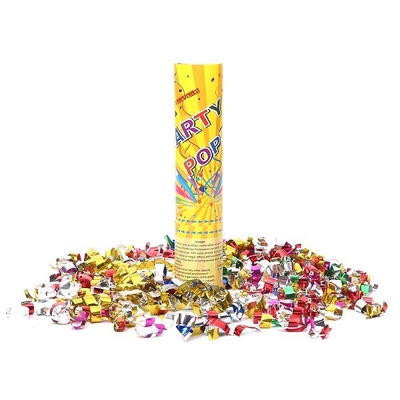 Un bon prix. Canon métallique 20cm de confettis de partie de flamme d'aluminium d'or jetables en ligne