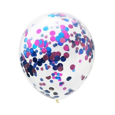Un bon prix. Les ballons transparents de scintillement de latex arrondissent des ballons de confettis de 18 pouces en ligne