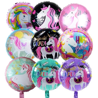 Un bon prix. Arc-en-ciel masculin femelle Unicorn Foil Balloon Helium 18 pouces bourrant des ballons en ligne